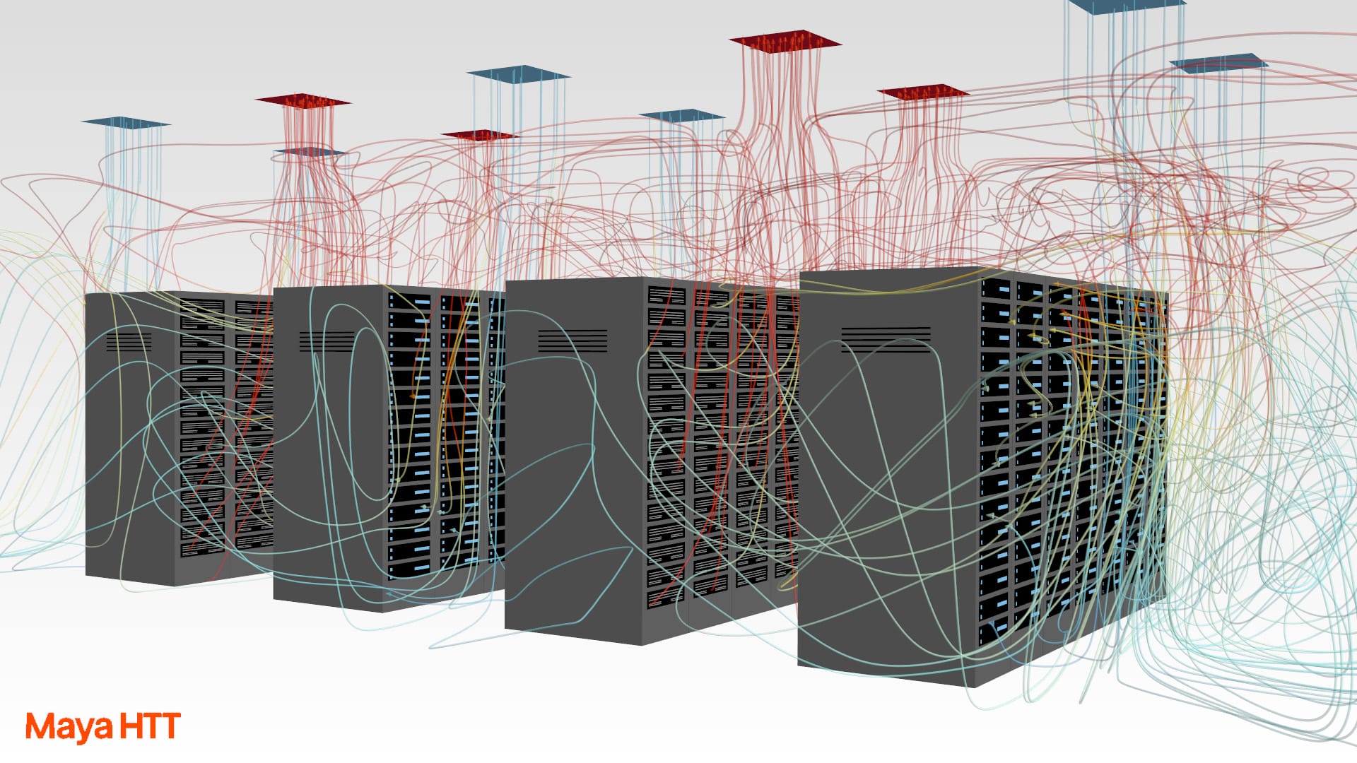 star-ccm-data-center Data Center rendered in Siemens Star-CCM+
