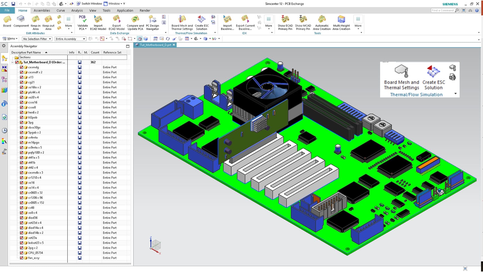 PCB Exchange space systems thermal integration