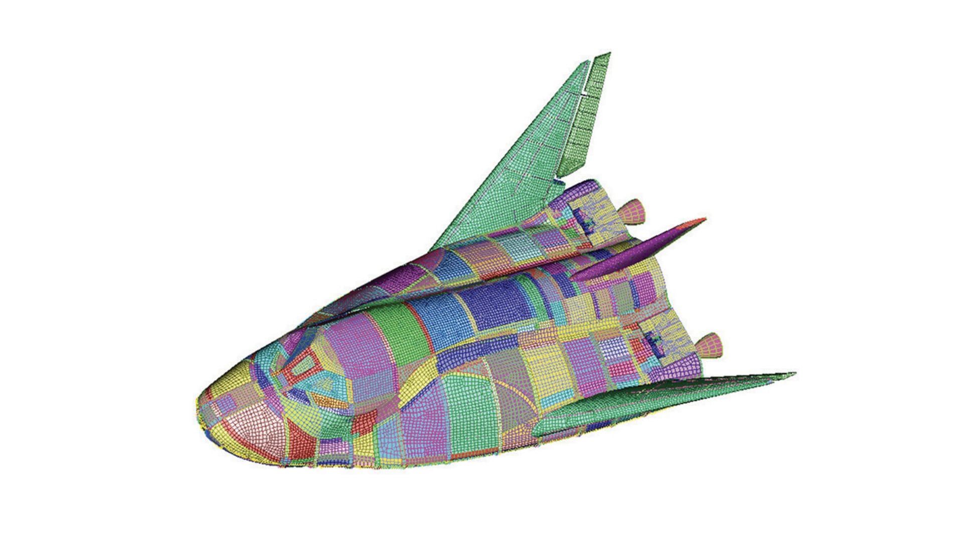 Spacecraft FEA model