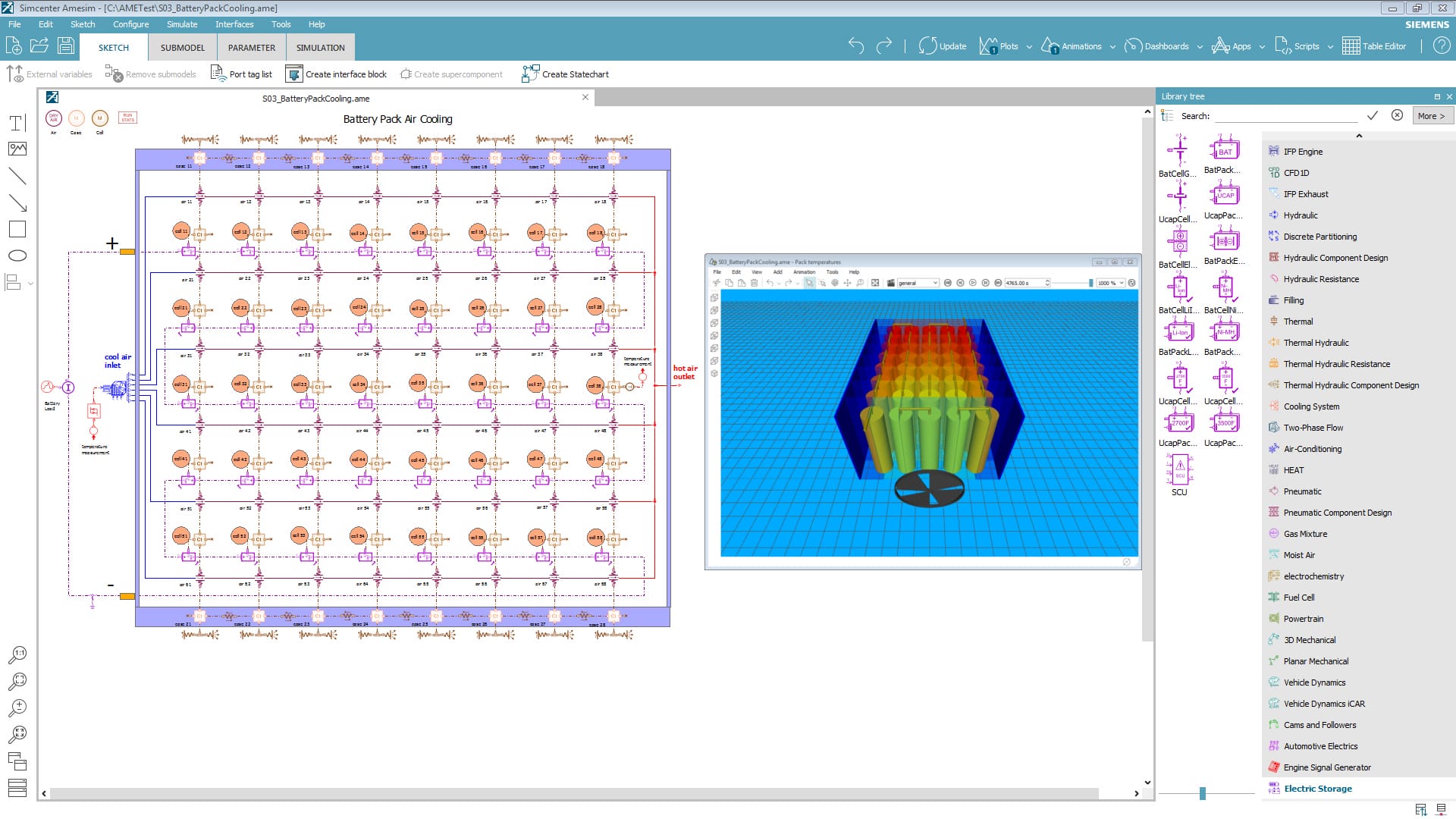 simcenter-amesim-battery-fuel-cell Battery fuel cell in Simcenter Amesim