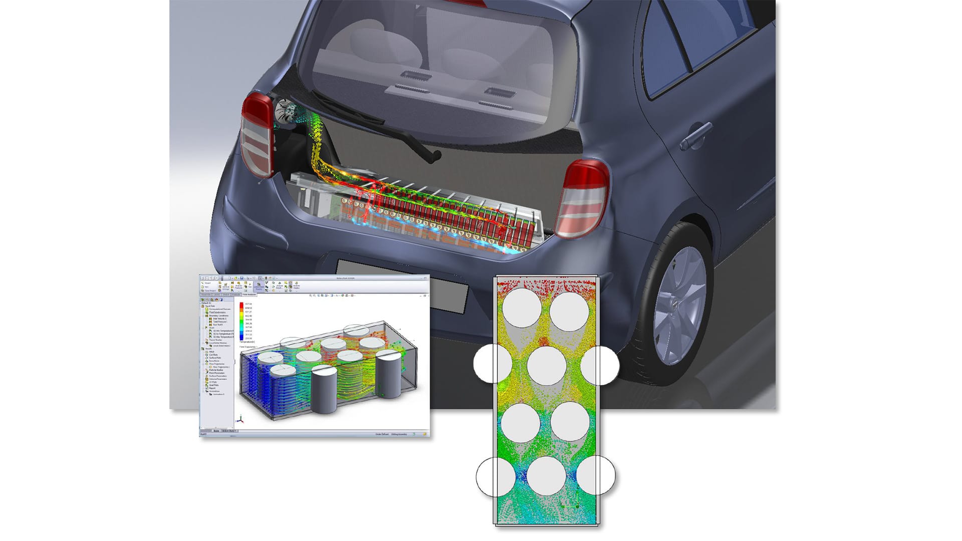 simcenter-floefd-hybrid-car-battery Hybrid car battery in Simcenter FLOEFD