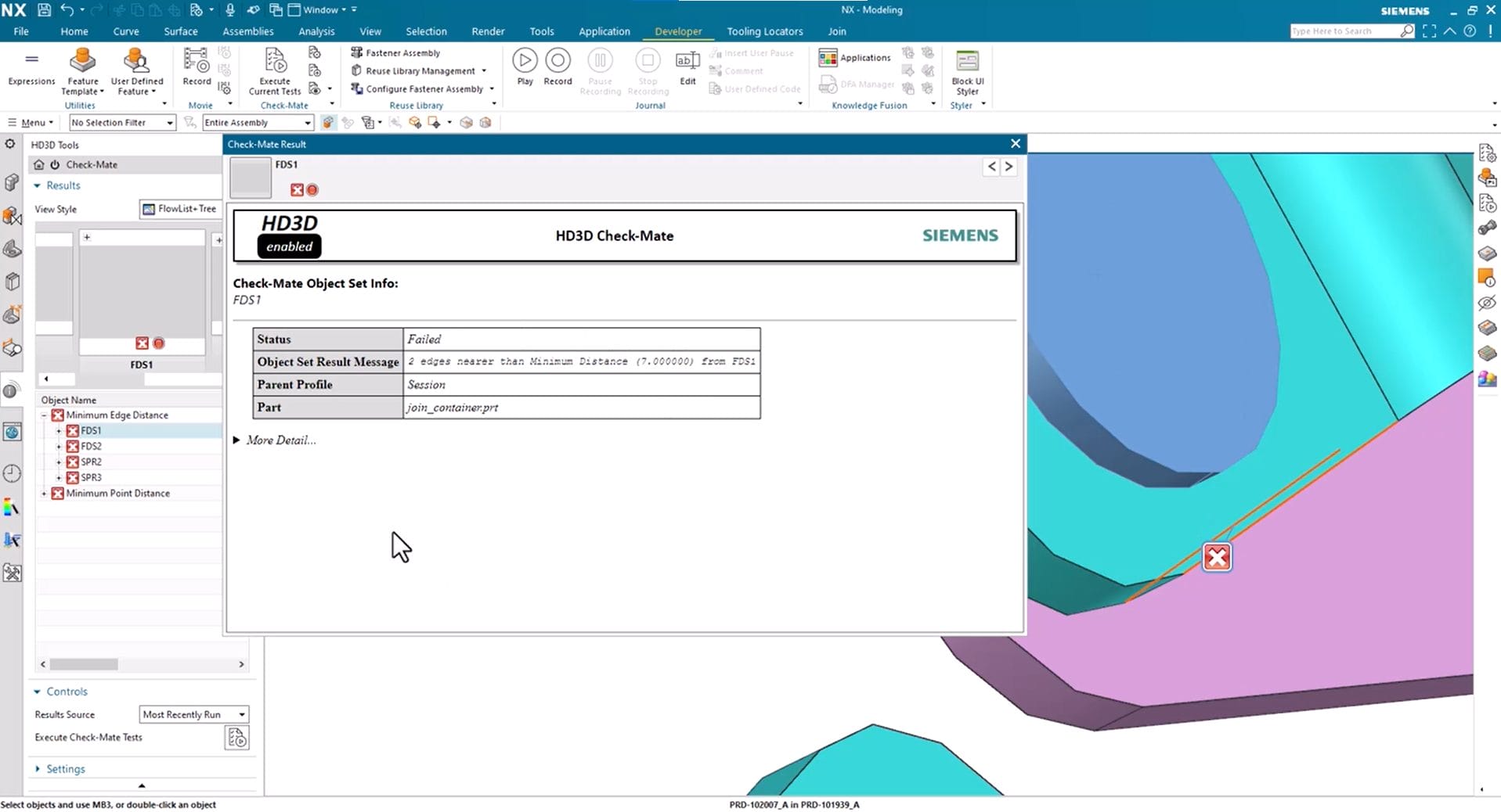 check-mate-failed-test NX Check-Mate failed test