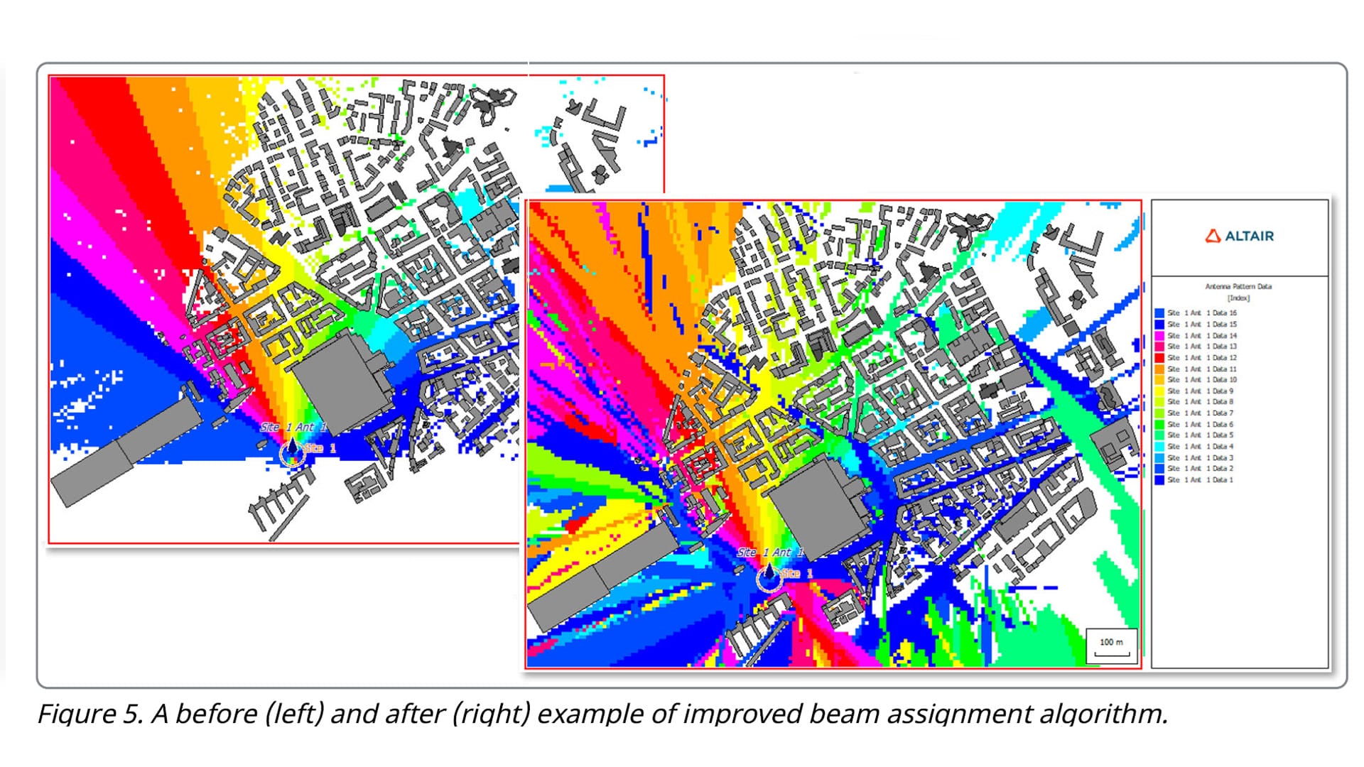 A beam assignment algorithm in Altair Feko