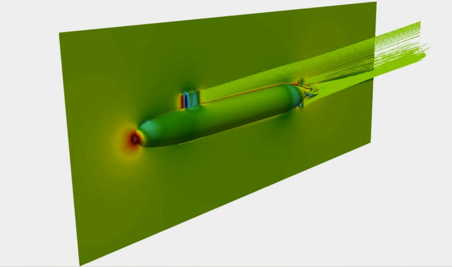 Submarine simulation in Altair FlightStream