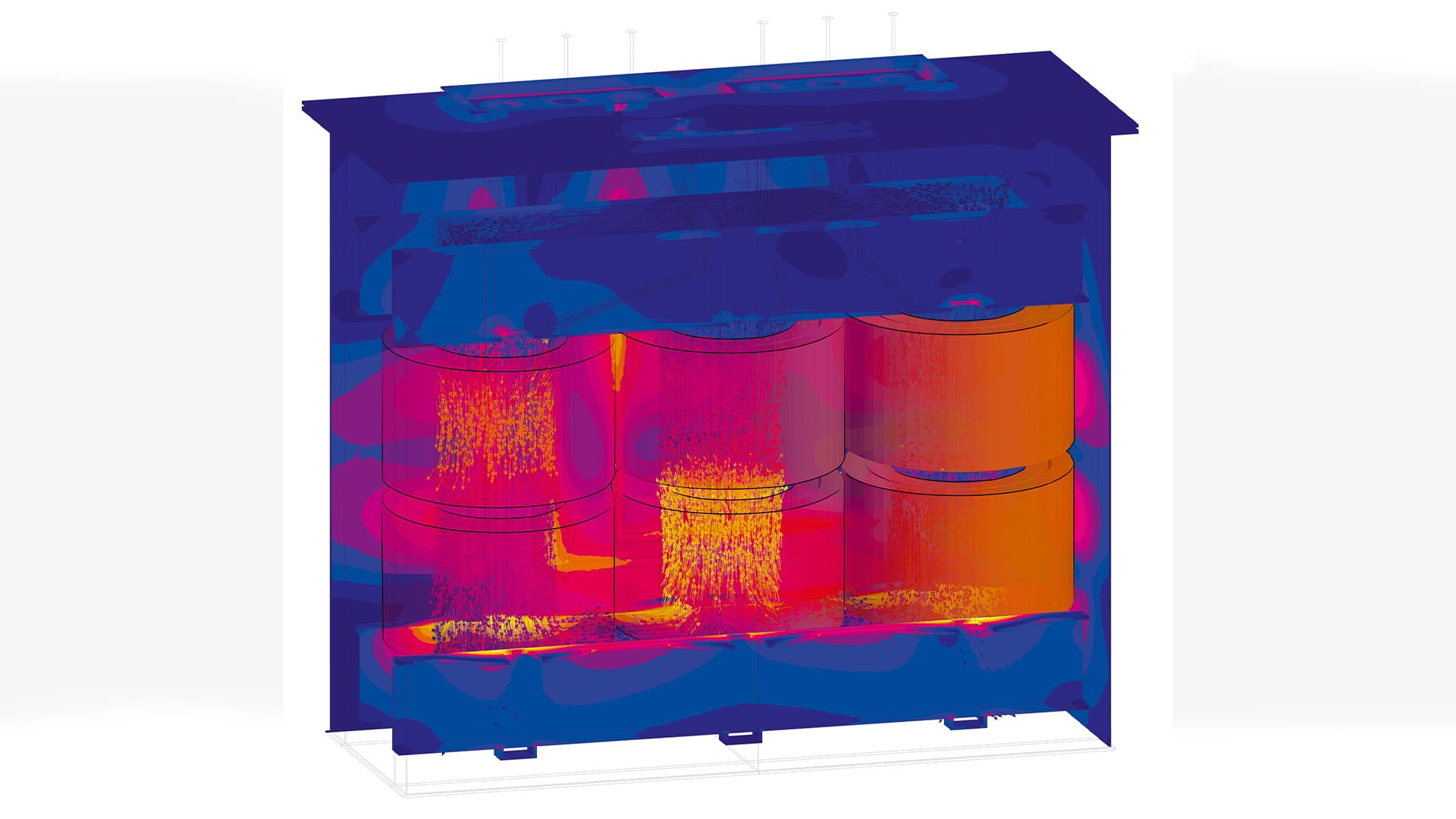 Model of a transformer in Altair Flux