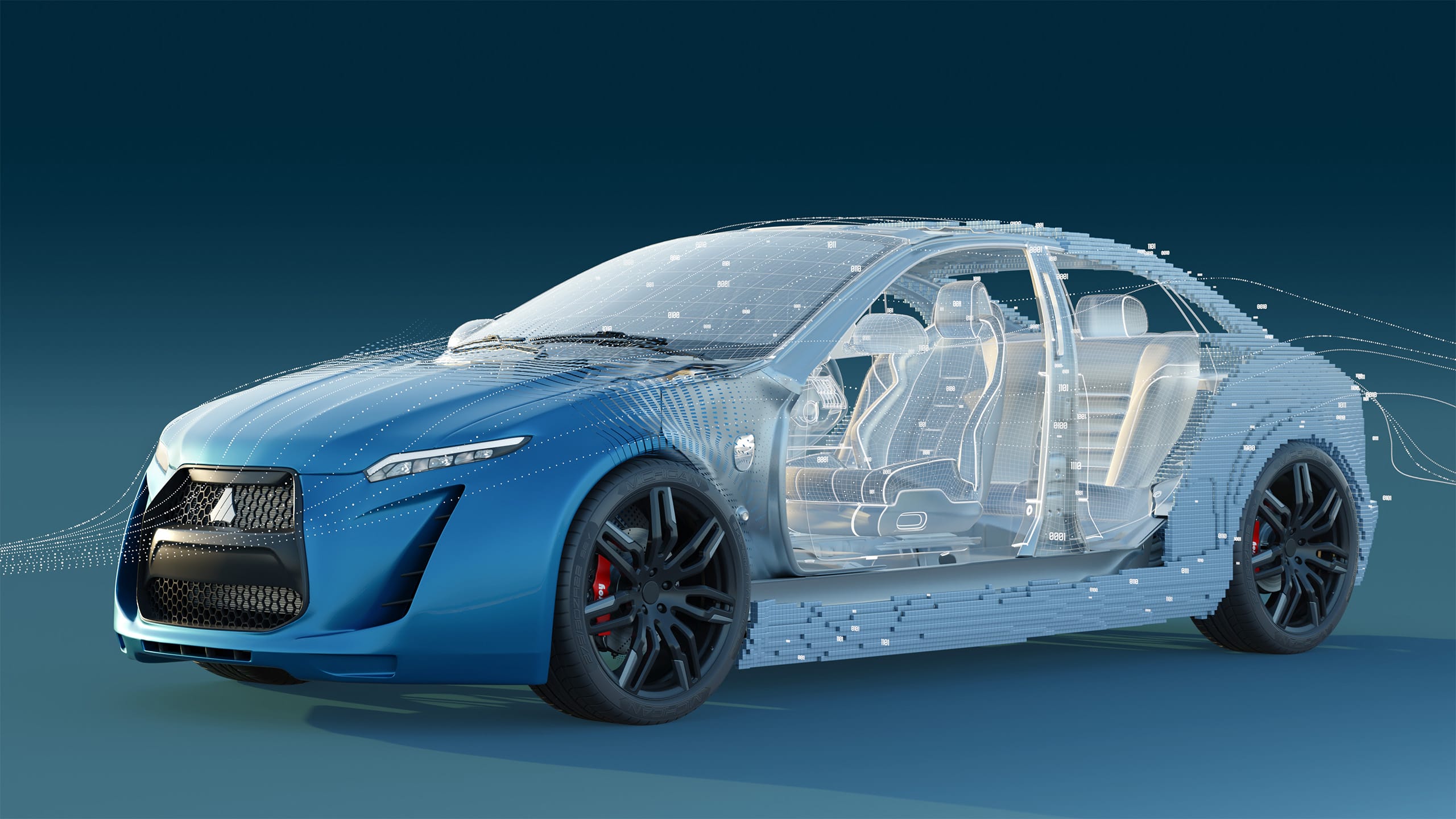 Altair HyperMesh car