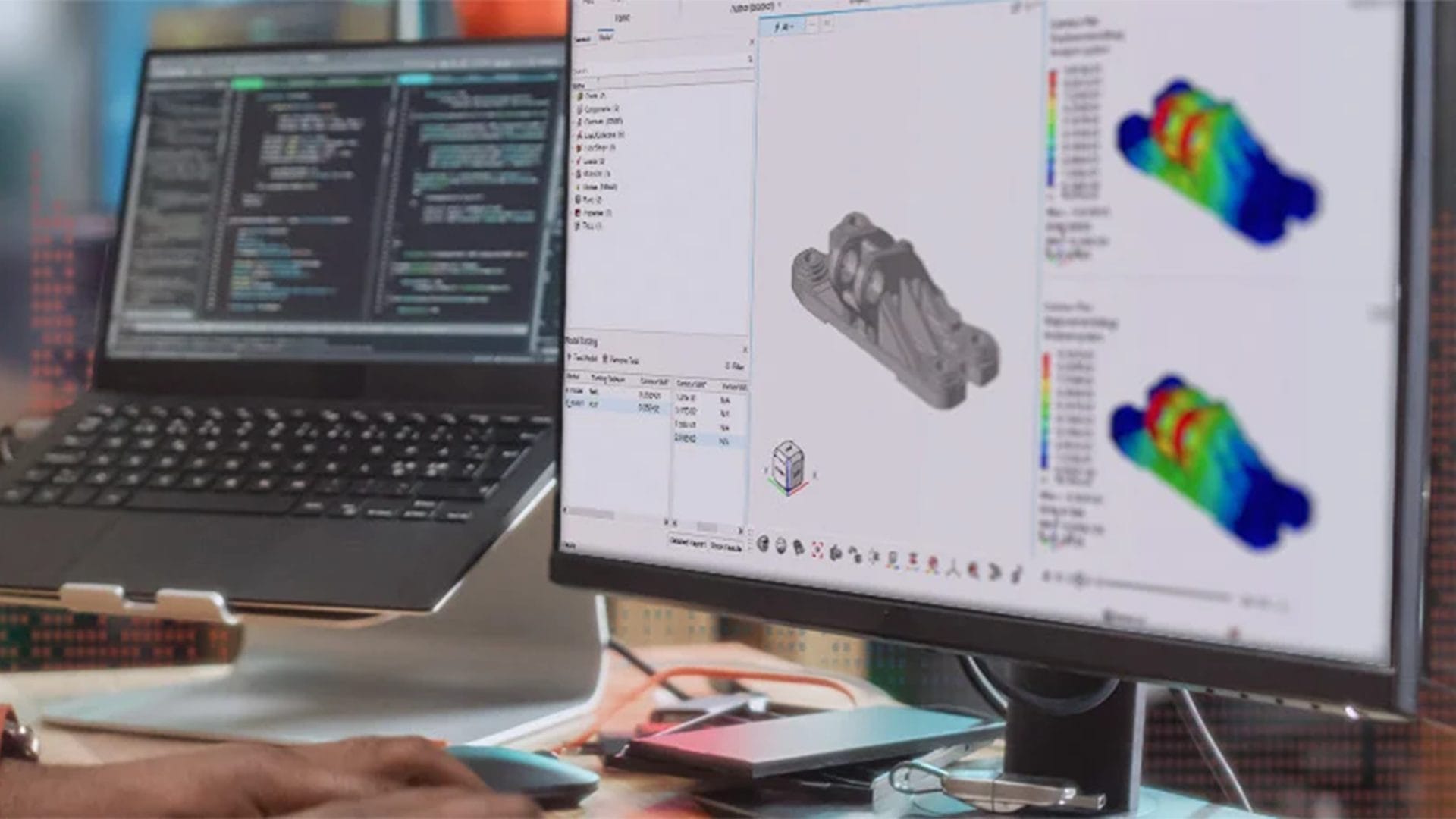 Altair PhysicsAi running on desktop computer