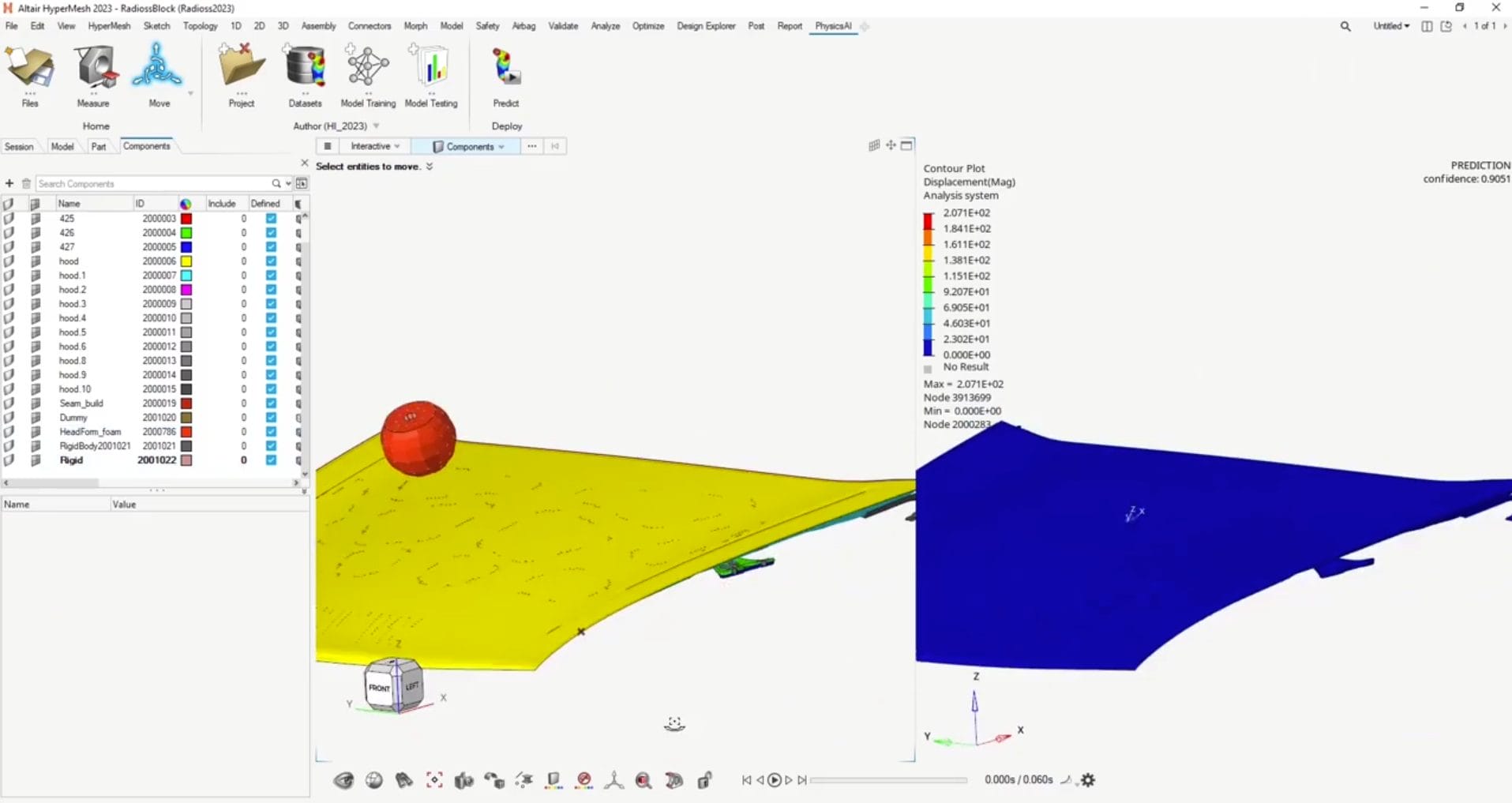 Altair PhysicsAi integration with HyperMesh