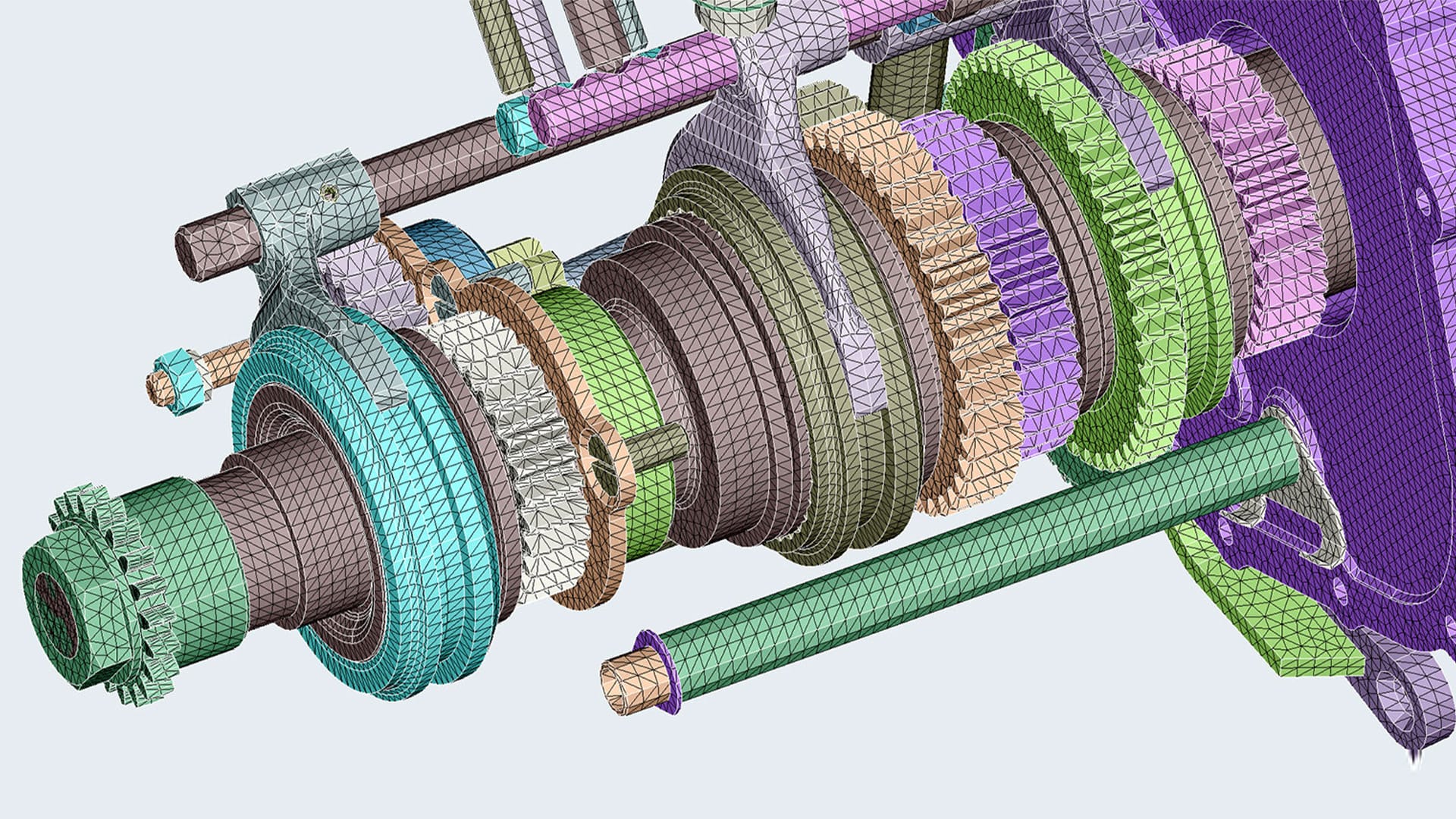 FEM model in Altair SimLab