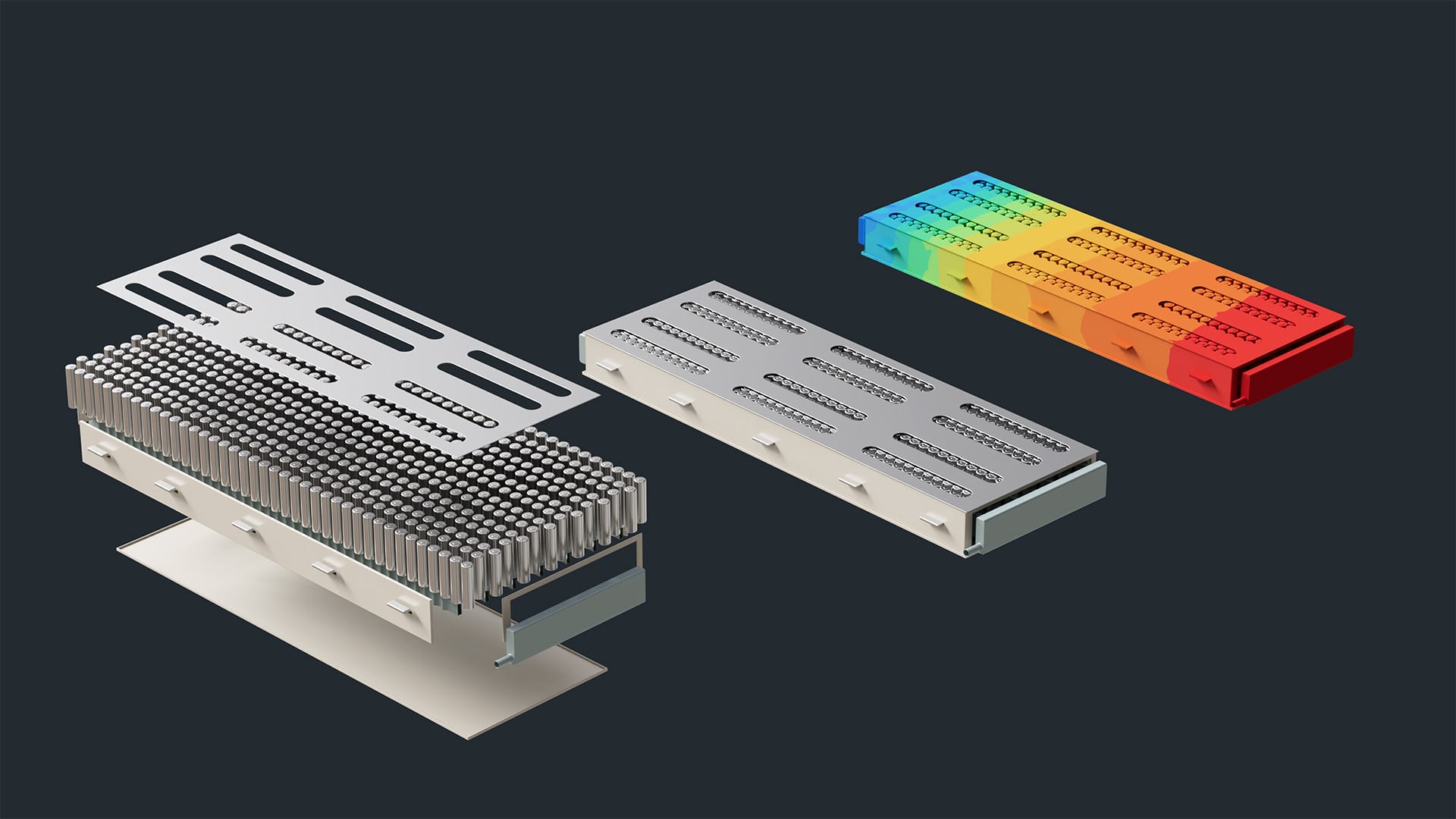 Battery pack simulation in Altair SimSolid